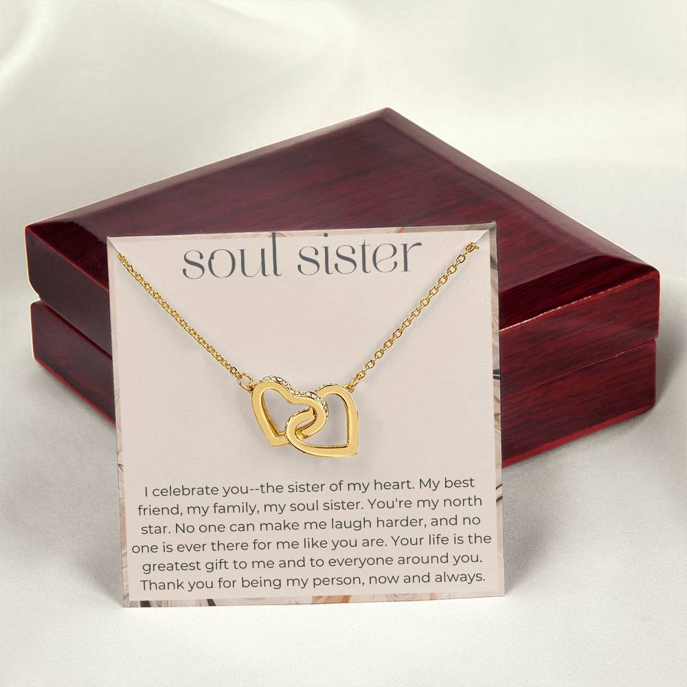 Soul Sister Interlocking Hearts Necklace