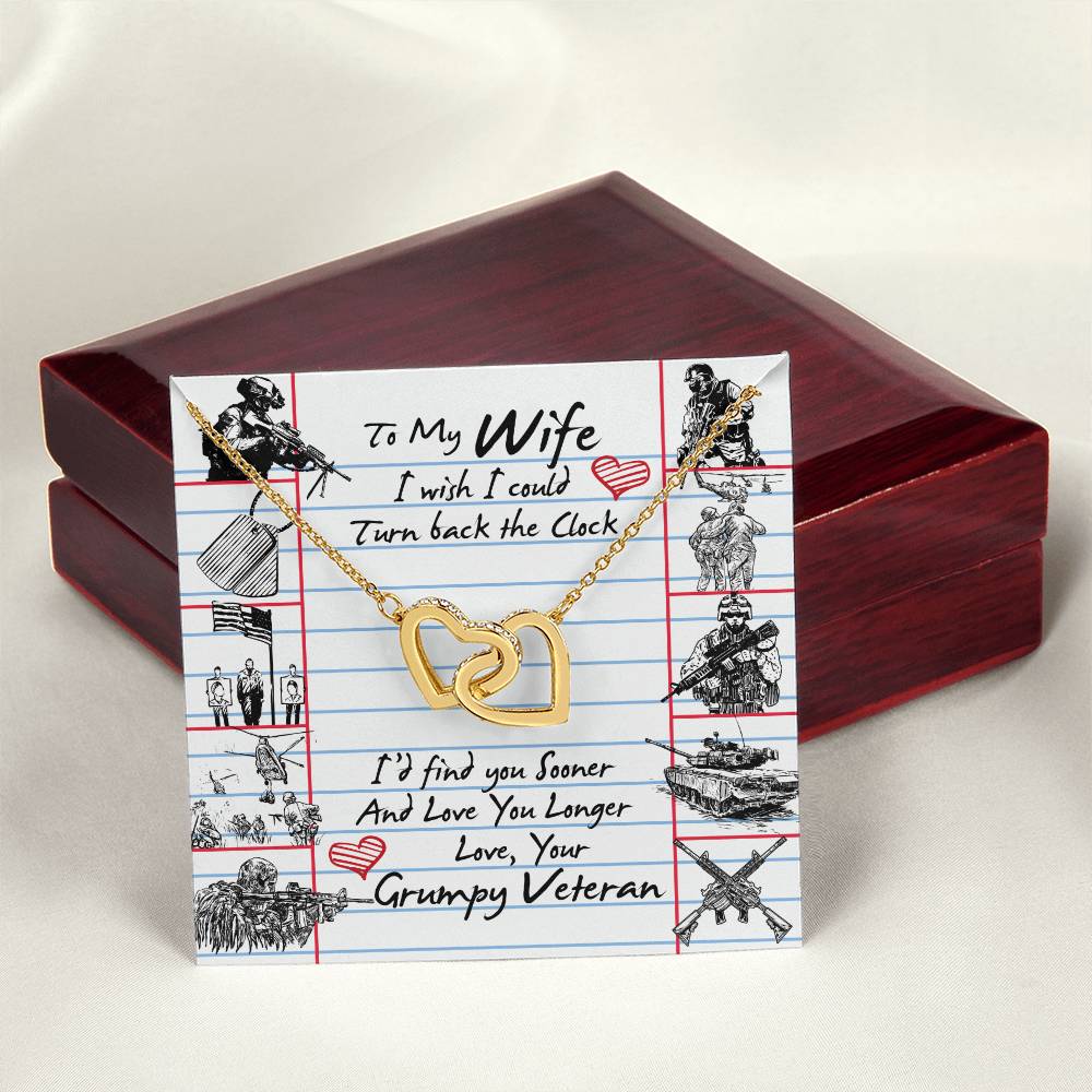 Veteran'S Wife - Interlocking Heart Necklace Interlocking Hearts Necklace