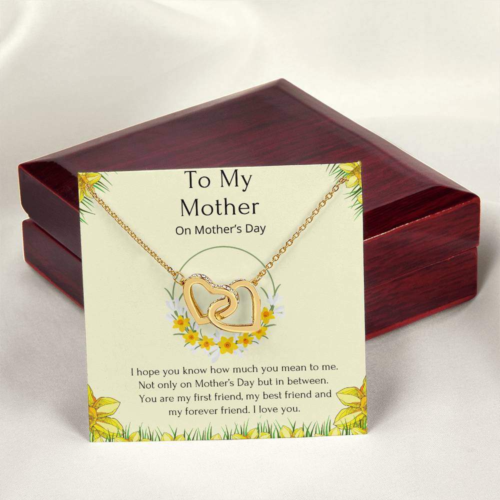 Interlocking Heart Mother’S Day Necklace. Interlocking Hearts Necklace
