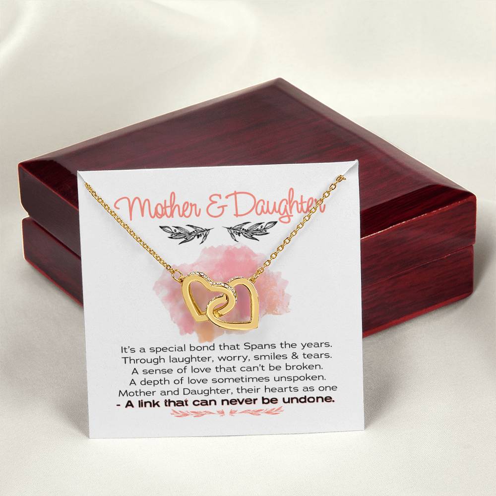 Gift For Mom - Interlocking Hearts Necklace