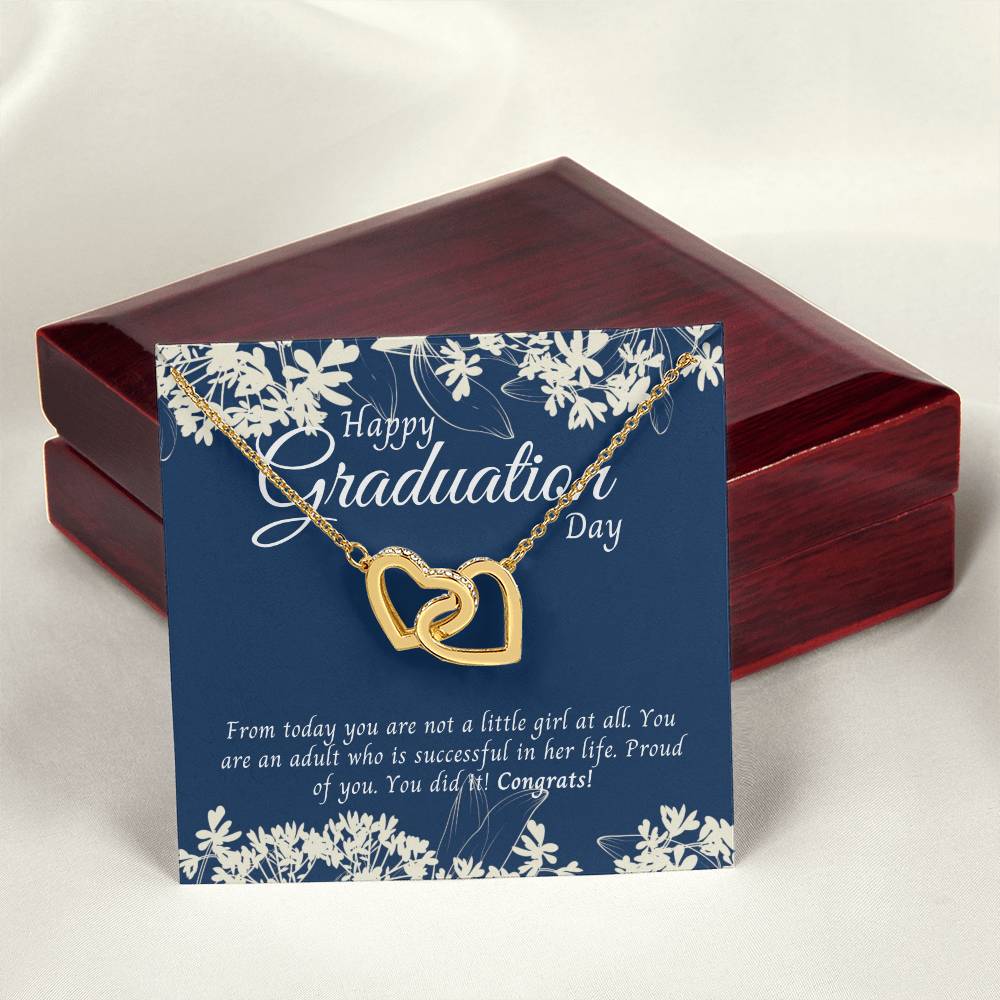 Gifts For Graduation Interlocking Hearts Necklace