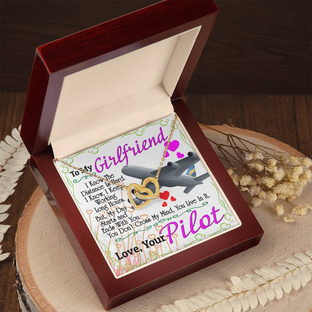 Pilot'S Girlfriend - Interlocking Heart Necklace Interlocking Hearts Necklace