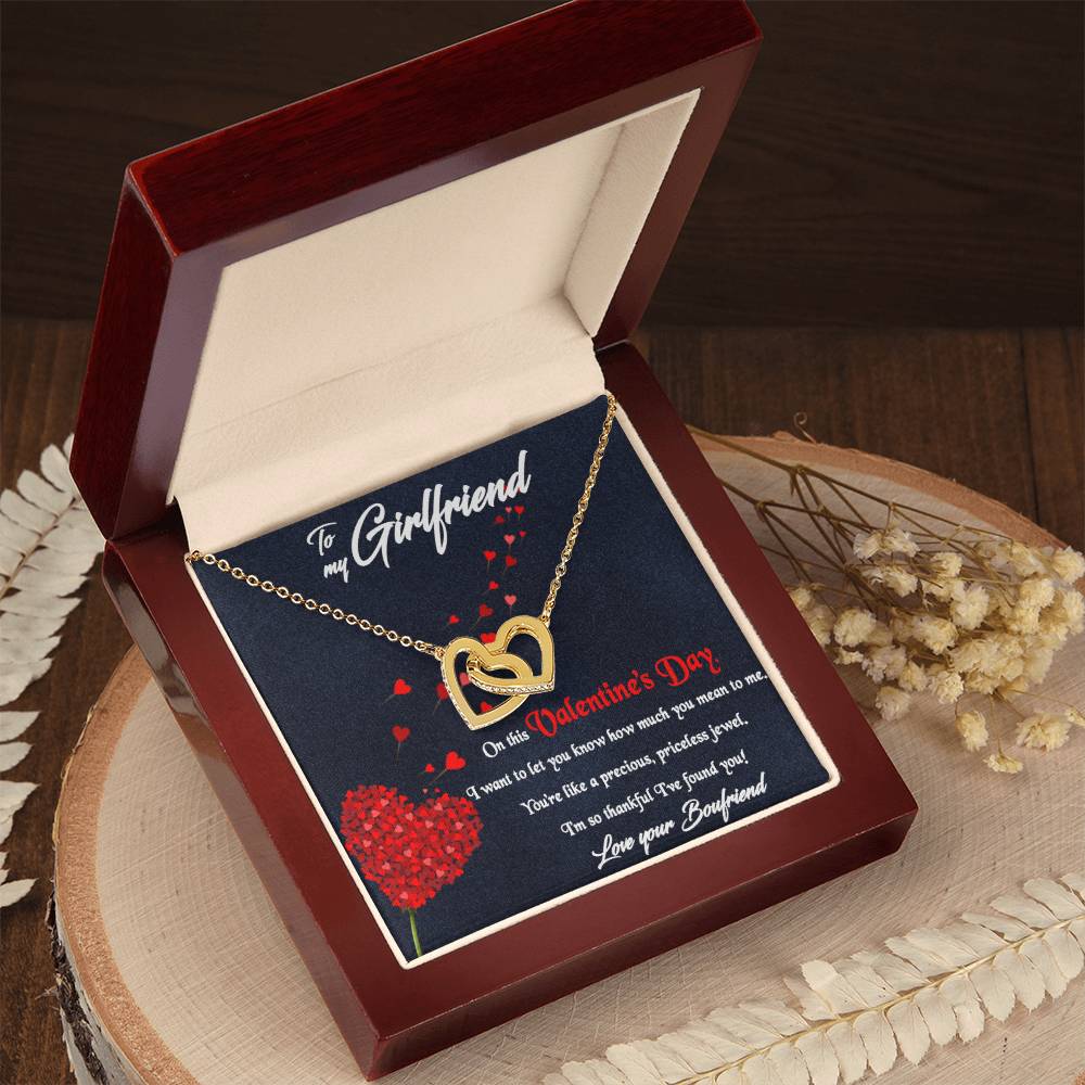 Best Valentine'S Day Gift For Her Interlocking Hearts Necklace