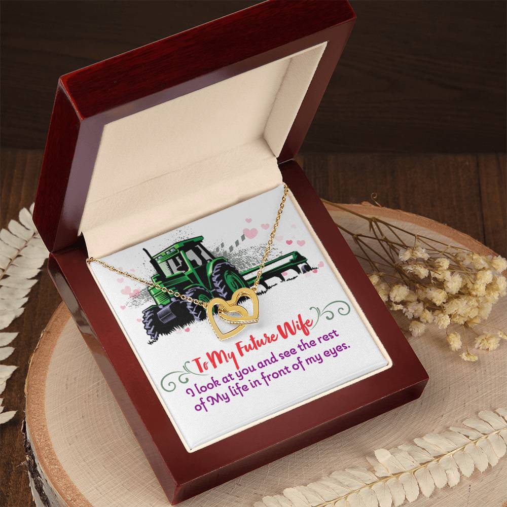 Farmer'S Future Wife - Interlocking Heart Necklace Interlocking Hearts Necklace