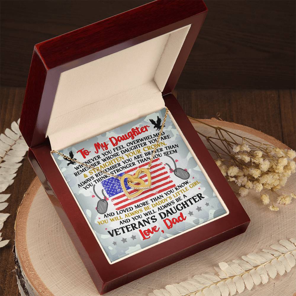 Veteran'S Daughter - Interlocking Heart Necklace Interlocking Hearts Necklace