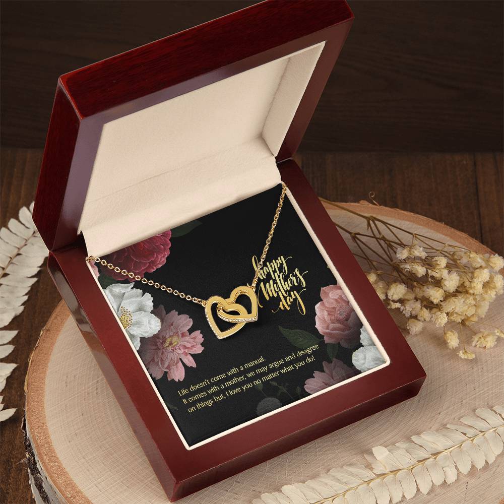 Thank You For Being In My Life! Mother'S Day Edition - Interlocking Hearts Necklace