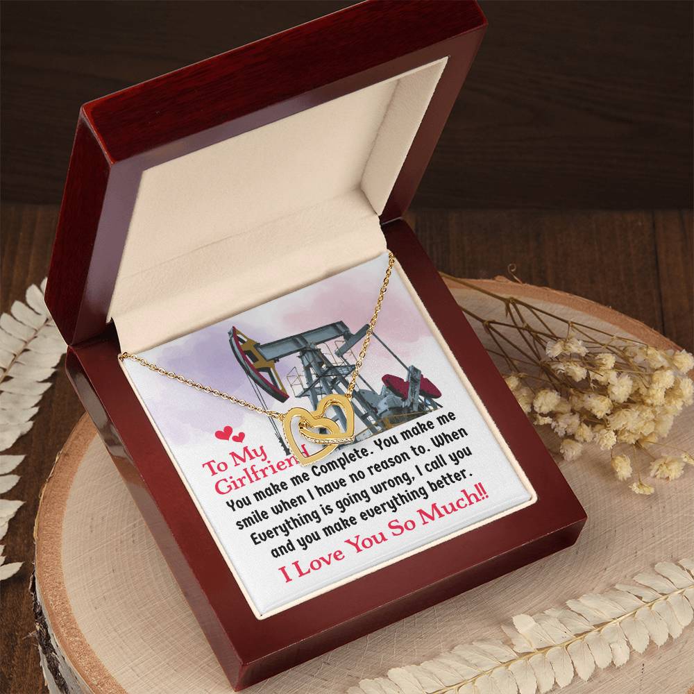 Oilfield Man'S Girlfriend - Interlocking Heart Necklace Interlocking Hearts Necklace