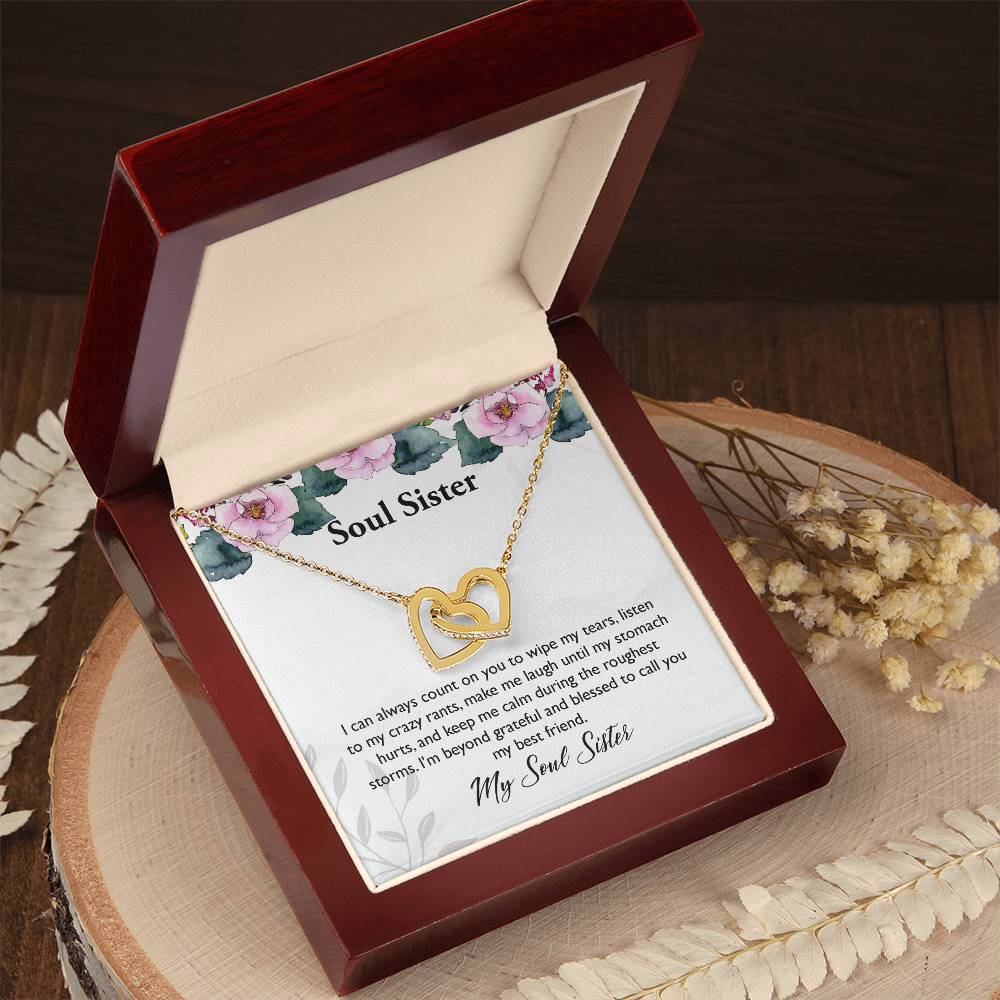 My Soul Sister Interlocking Hearts Necklace