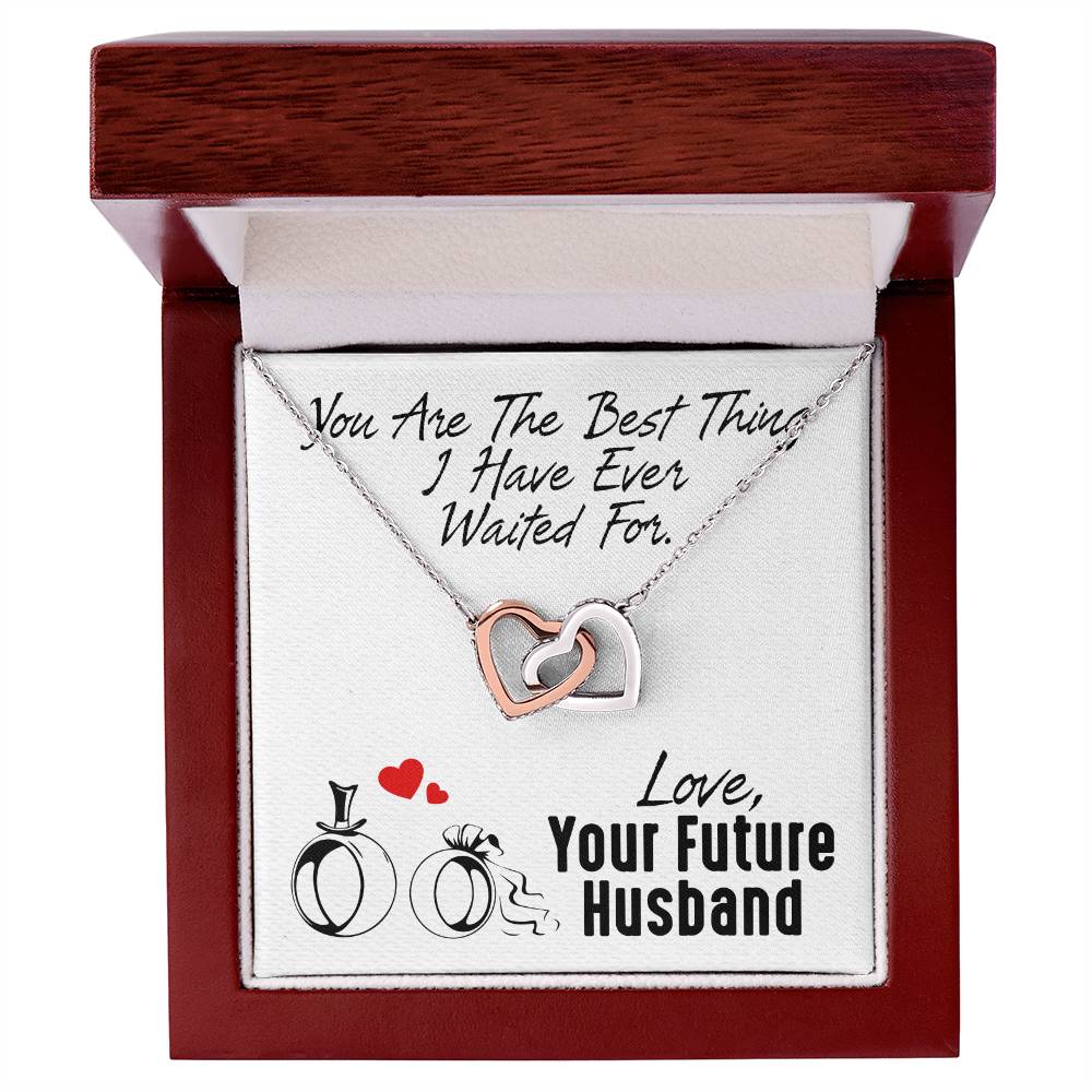 Gift For Future Wife - Interlocking Heart Necklace Interlocking Hearts Necklace