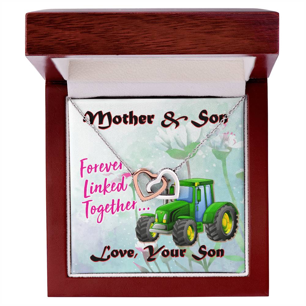 Gift For Mom- Interlocking Heart Necklace Interlocking Hearts Necklace