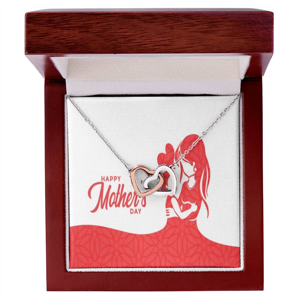 To My Mom Interlocking Hearts Necklace