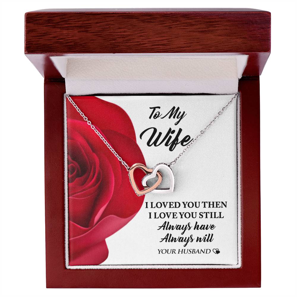 Perfect Valentine'S Day Gift For Your Wife! Interlocking Hearts Necklace