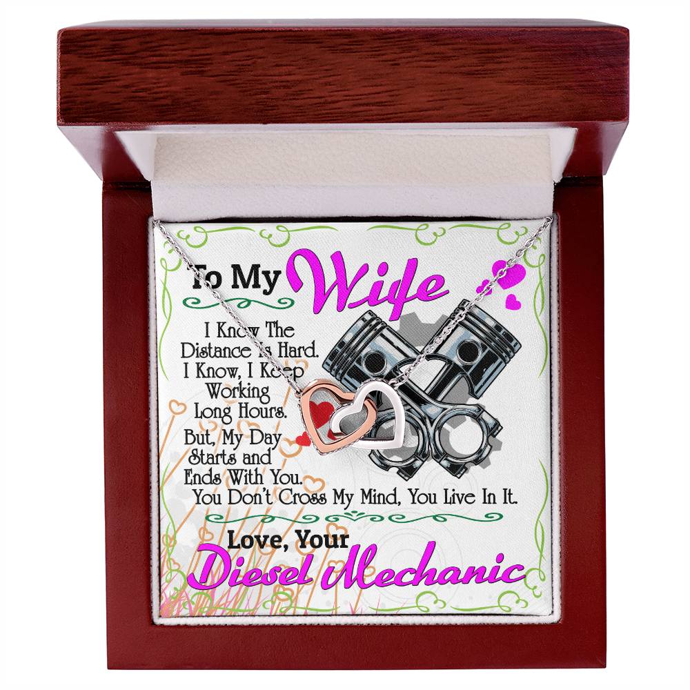 Diesel Mechanic'S Wife - Interlocking Heart Necklace Interlocking Hearts Necklace