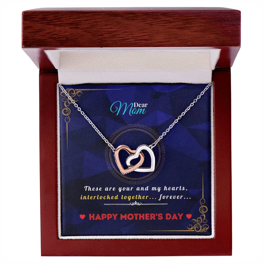 Interlocked Heart Necklace For Mothers Interlocking Hearts Necklace