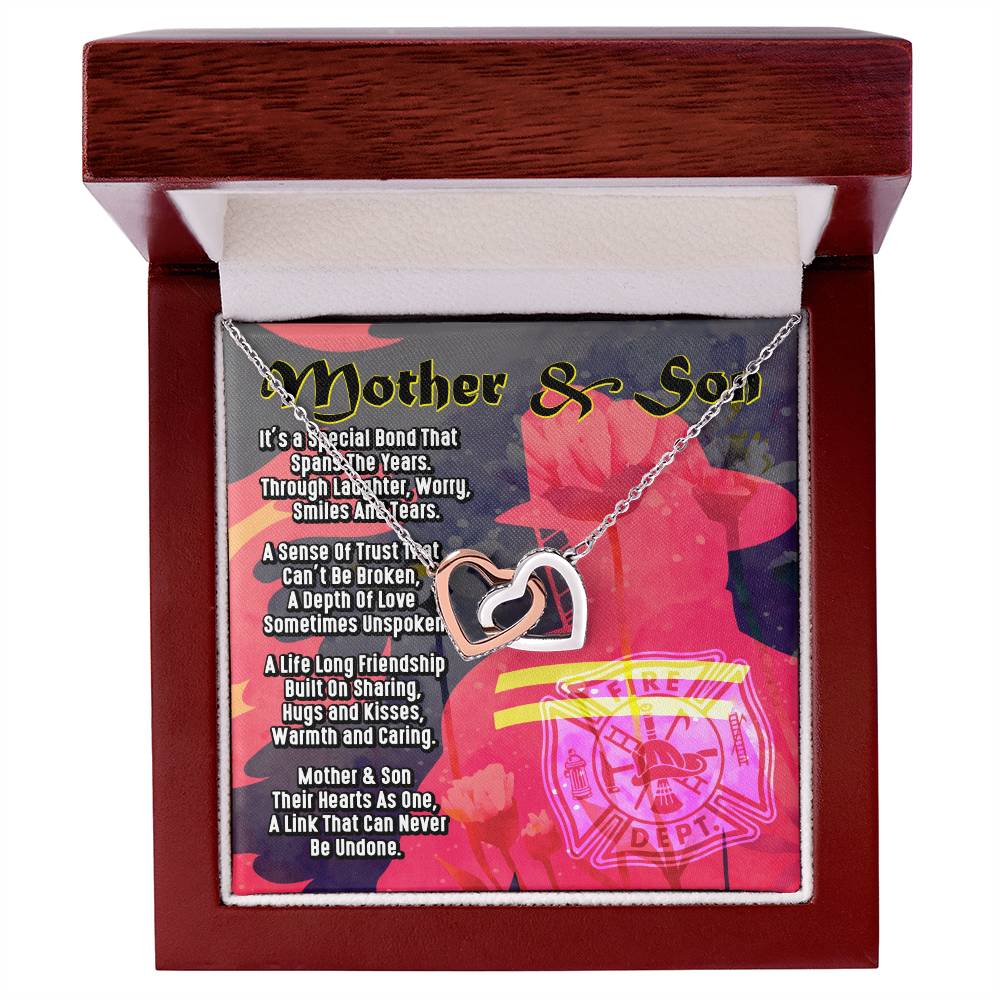 Gift For Mom- Interlocking Heart Necklace Interlocking Hearts Necklace