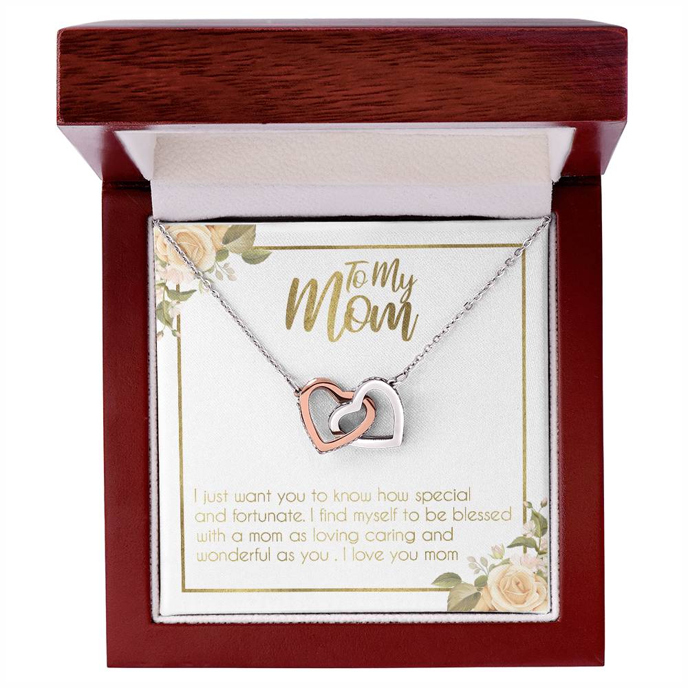 Gift For Mom - Birthday Gift For Mom Mothers Day Gift For Mom Gift For Mom Birthday Necklace For Mom Daughter To Mom Gift Interlocking Hearts Necklace