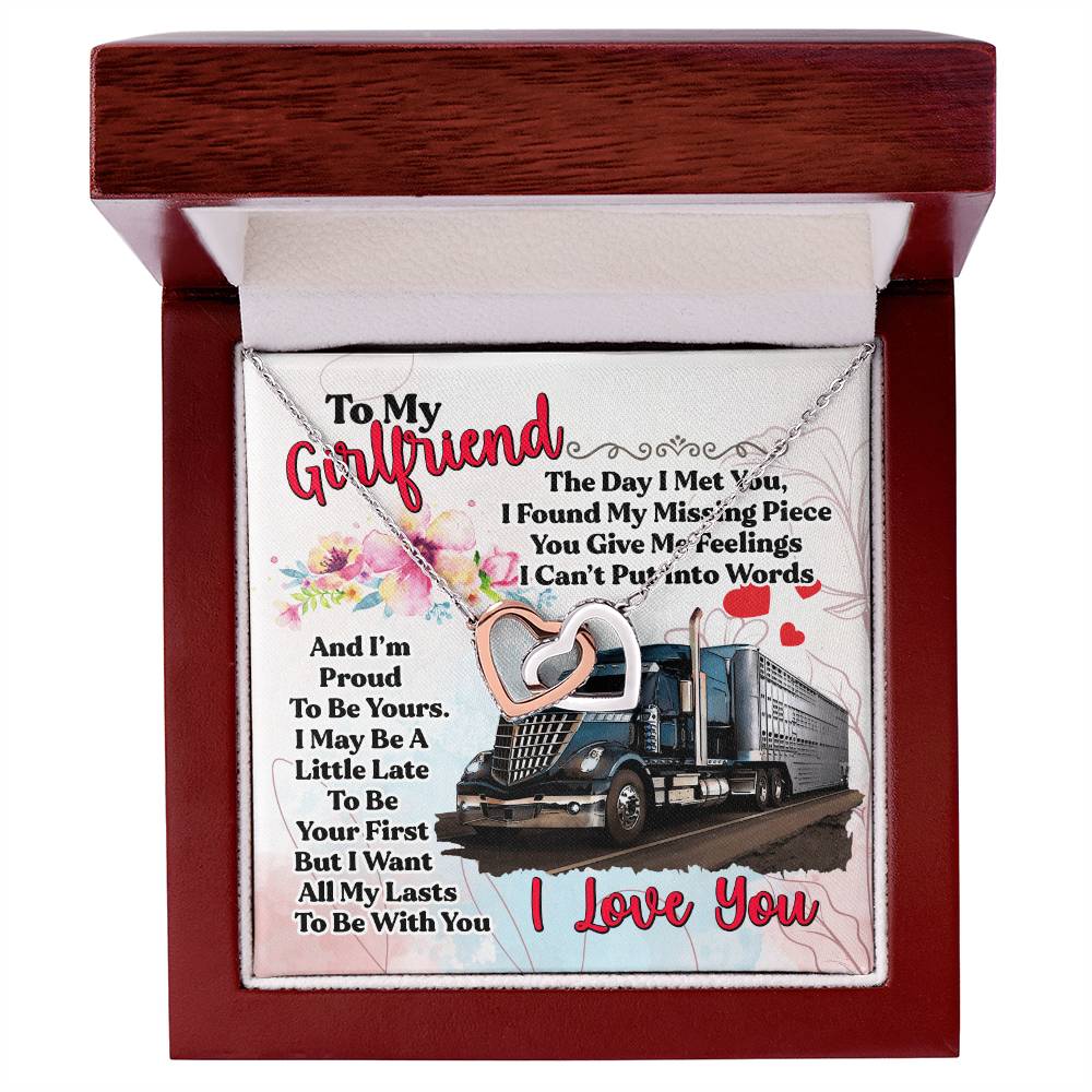 Trucker'S Girlfriend- Interlocking Necklace Interlocking Hearts Necklace