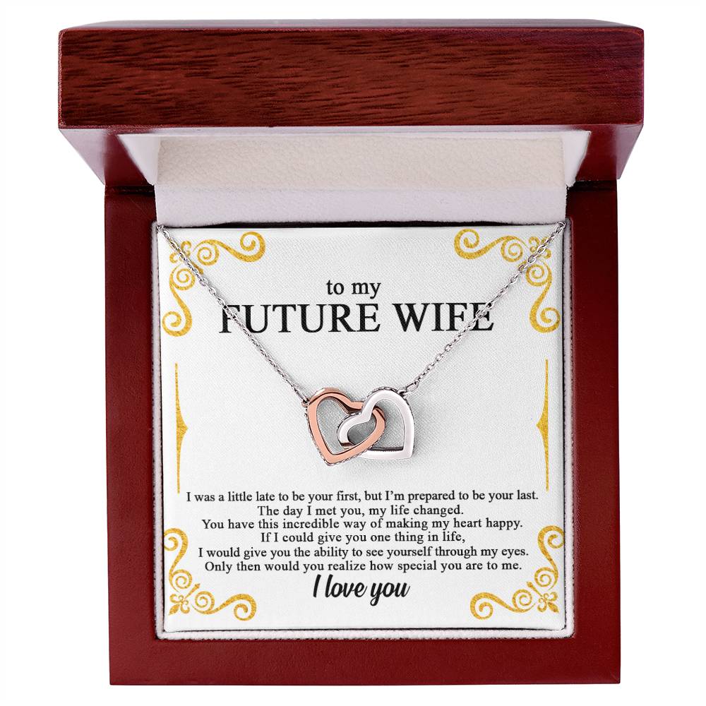 To My Future Wife - Lovecube - So89 Interlocking Hearts Necklace