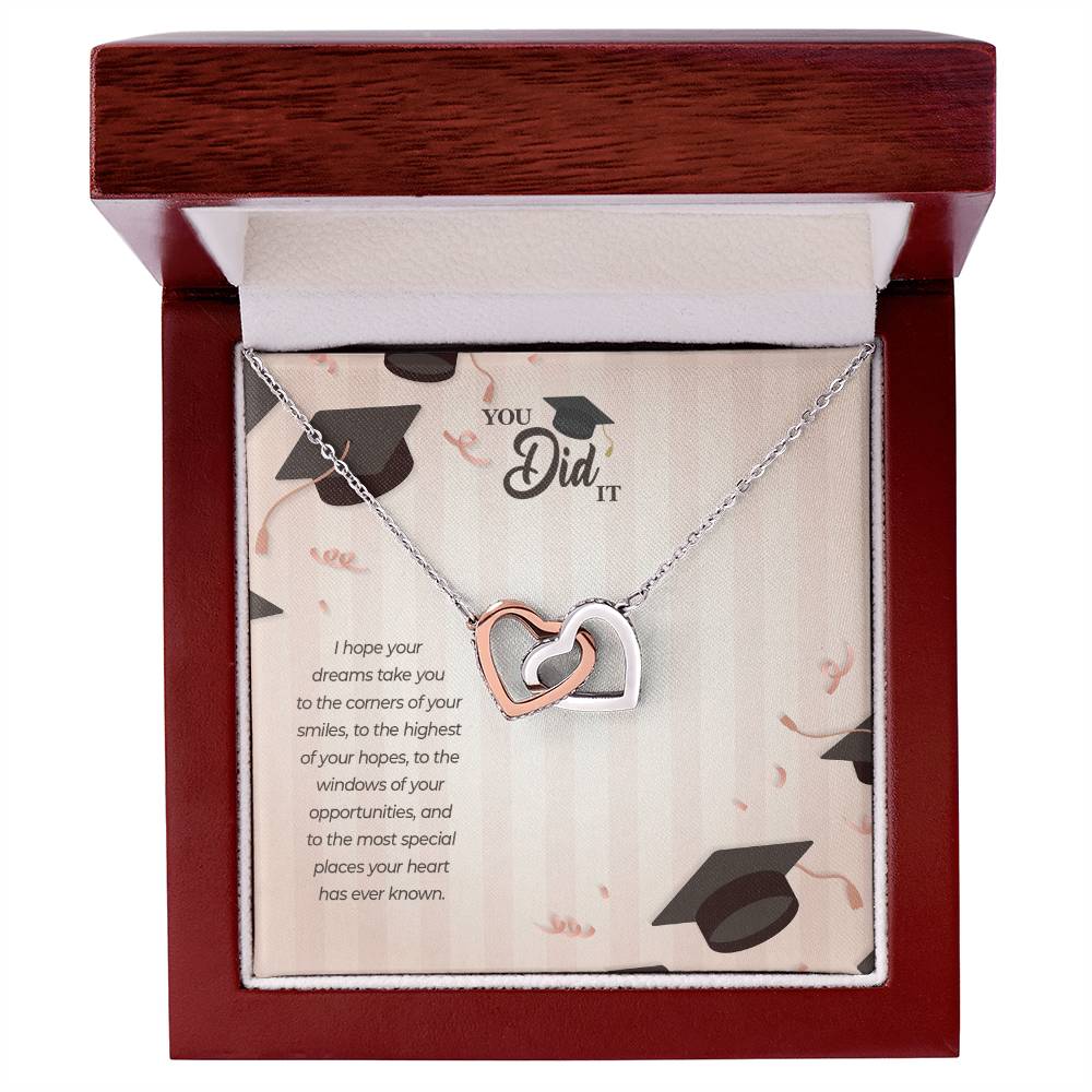 Taking You To Your Dreams - Interlocking Hearts Necklace