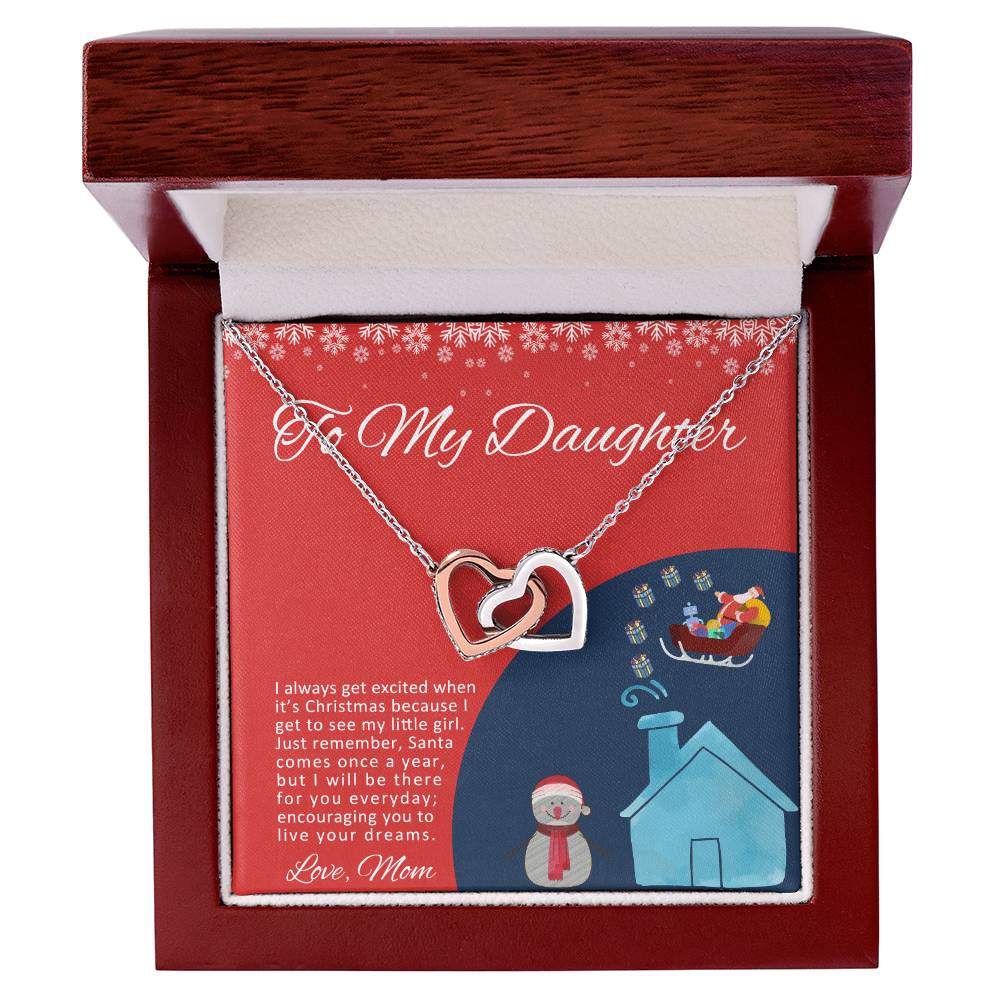 Love Knot To My Granddaughter Gift From Grandmother Grandma And Granddaughter Necklace Granddaughter Christmas Gift Granddaughter Interlocking Hearts Necklace