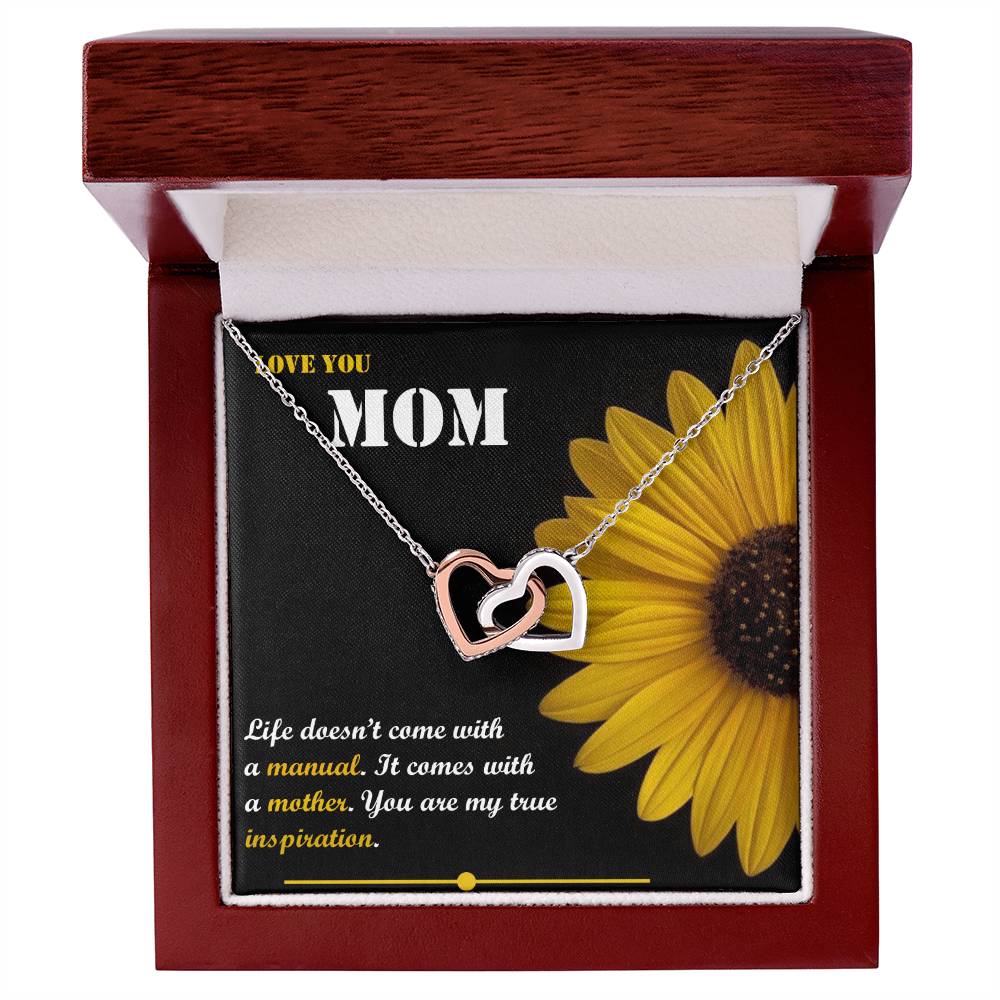 Mother'S Day Gift Interlocking Hearts Necklace