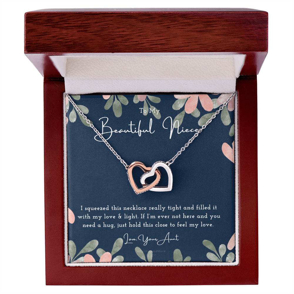 Niece Gift Gift To Niece From Aunt To My Niece Gift For Niece Moving Away Niece Christmas Gift Niece Birthday Gift Interlocking Hearts Necklace