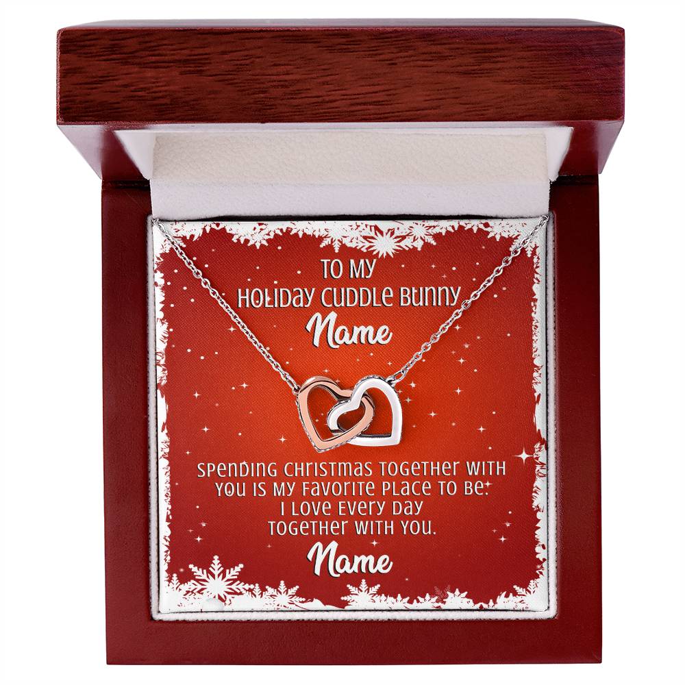 Gift For Wife Interlocking Hearts Necklace