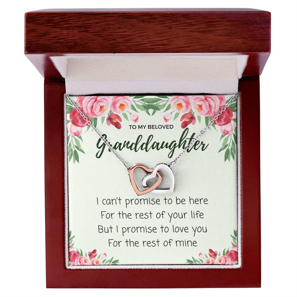 Luxury Gift From Grandmother To Granddaughter - Interlocking Hearts Necklace