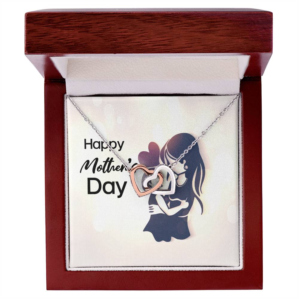 Happy Mother'S Day - Interlocking Heart Necklace Interlocking Hearts Necklace