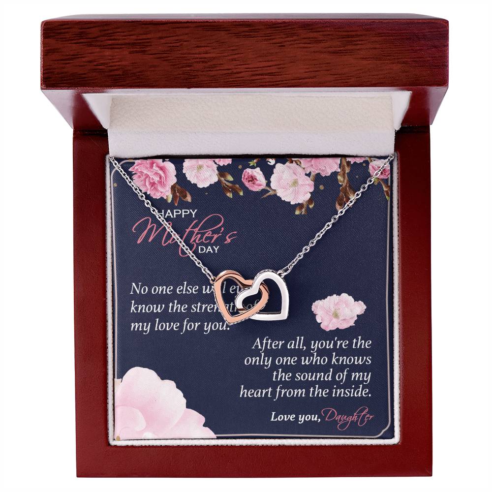 Gift For Mom - You'Re The Only One - The Interlocking Heart Necklace Interlocking Hearts Necklace