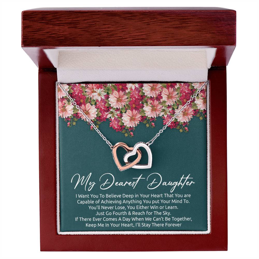 Best Meaningful Gift For Daughter Interlocking Hearts Necklace