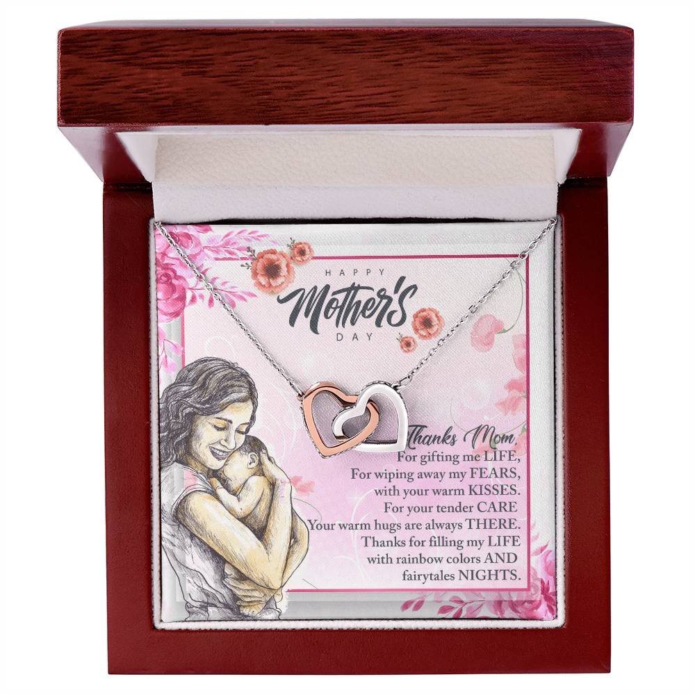 To My Great Mom - Happy Mother'S Day - Tmm12 Interlocking Hearts Necklace