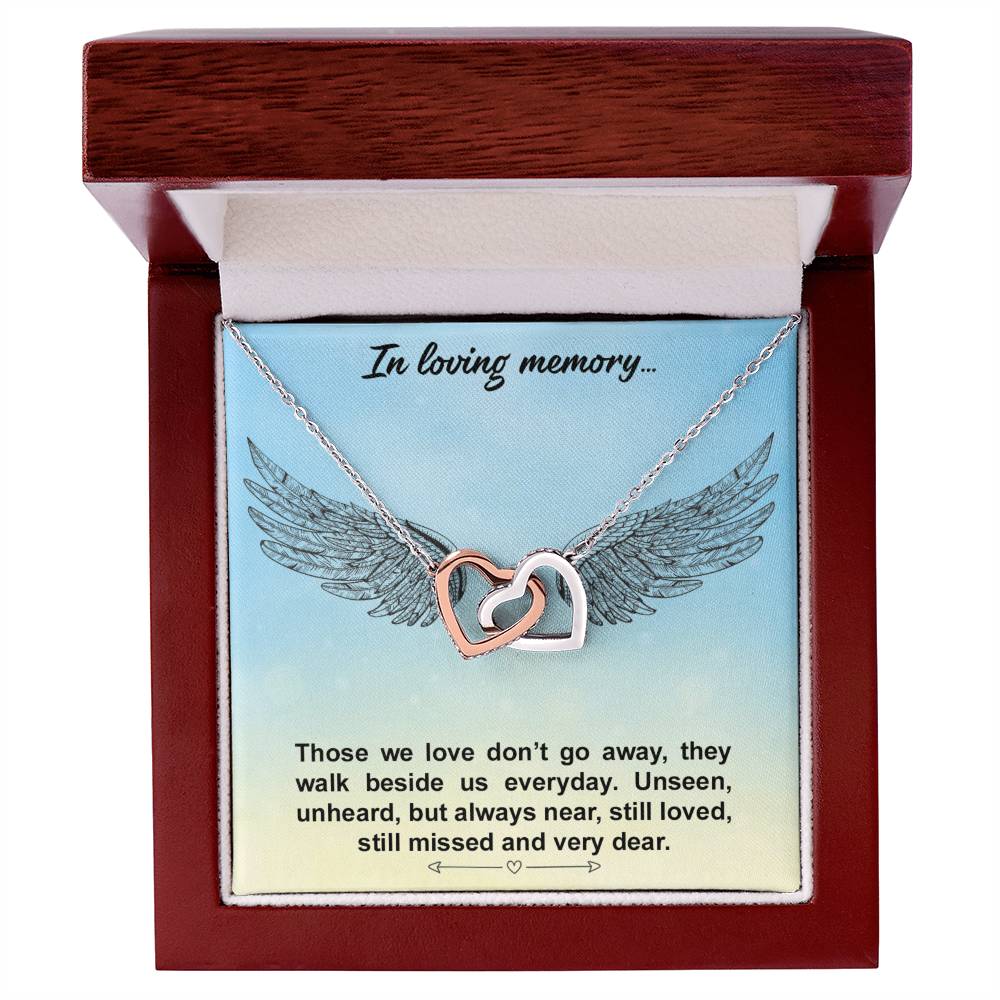 Interlocked Hearts Necklace - Loving Memories Interlocking Hearts Necklace