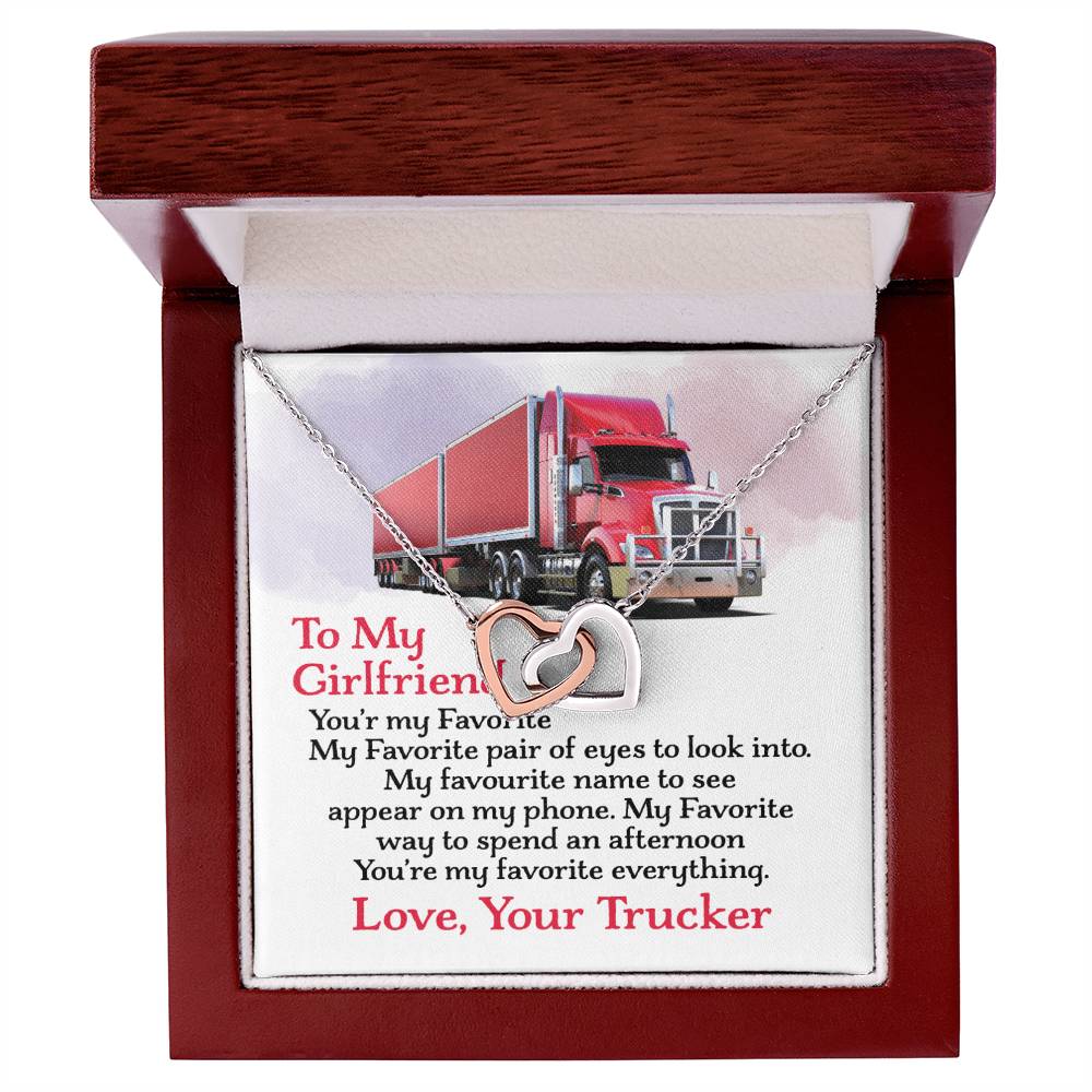 Trucker'S Girlfriend - Interlocking Heart Necklace Interlocking Hearts Necklace