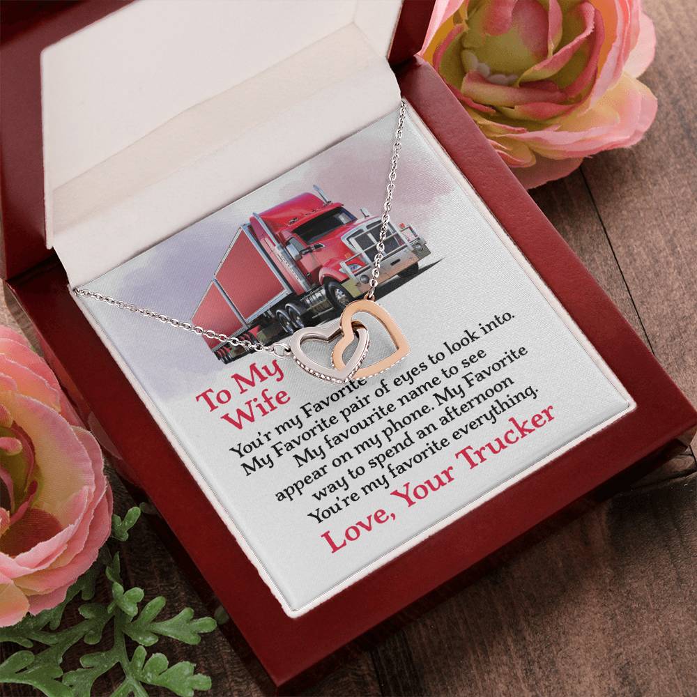 Trucker'S Wife - Interlocking Heart Necklace Interlocking Hearts Necklace