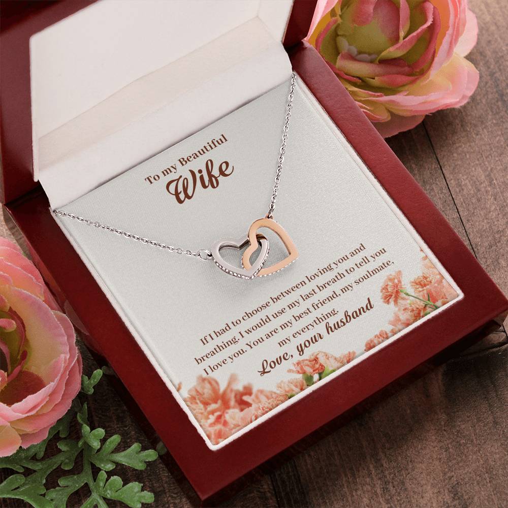 Interlocking Hearts Necklace Anniversary Gift For Wife Gift For Her From Husband Gift For Her Mothers Day Gift Valentines Day Gift Gifts For Wife Christmas Gift
