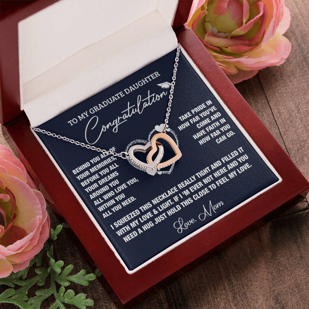 All Of Your Memories Interlocking Hearts Necklace
