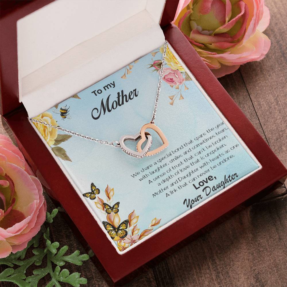 Mother And Daughter Special Bond Necklace Interlocking Hearts Necklace