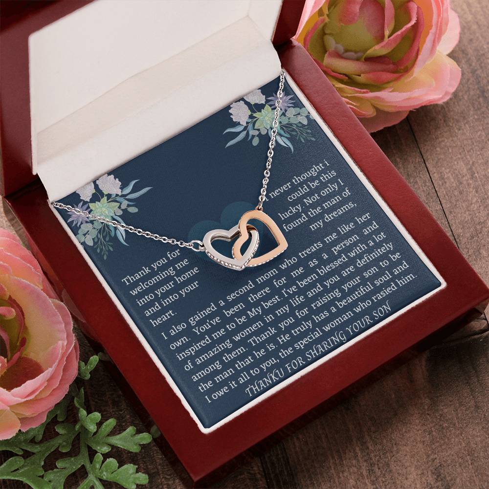 Interlocking Necklace For Boyfriend Mom Interlocking Hearts Necklace