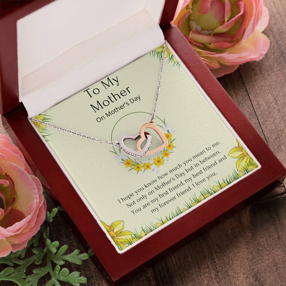 Interlocking Heart Mother’S Day Necklace. Interlocking Hearts Necklace