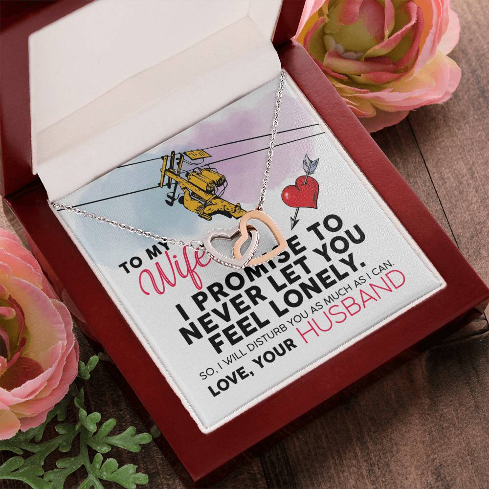 Lineman'S Wife - Interlocking Heart Necklace Interlocking Hearts Necklace