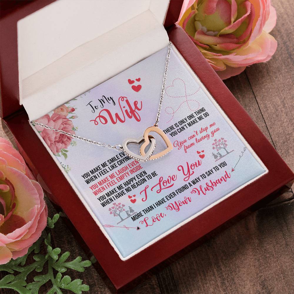Anniversary Gift For Wife Gift For Her From Husband Gift For Her Mothers Day Gift Valentines Day Gift Gifts For Wife Christmas Gift Interlocking Hearts Necklace