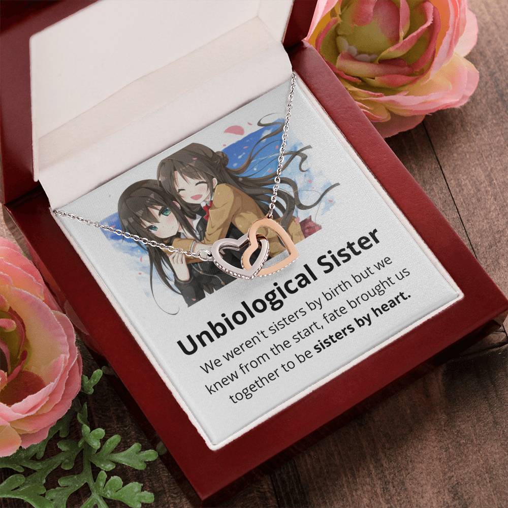 Sisters By Heart - Necklace Interlocking Hearts Necklace