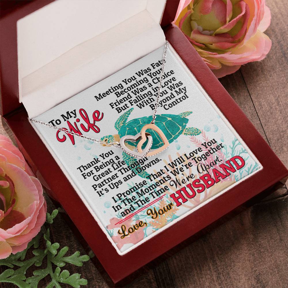 Gift For Wife - Interlocking Heart Necklace Interlocking Hearts Necklace