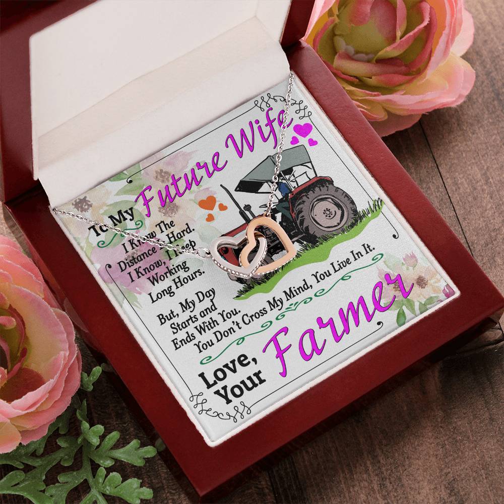 Farmer'S Future Wife - Interlocking Heart Necklace Interlocking Hearts Necklace