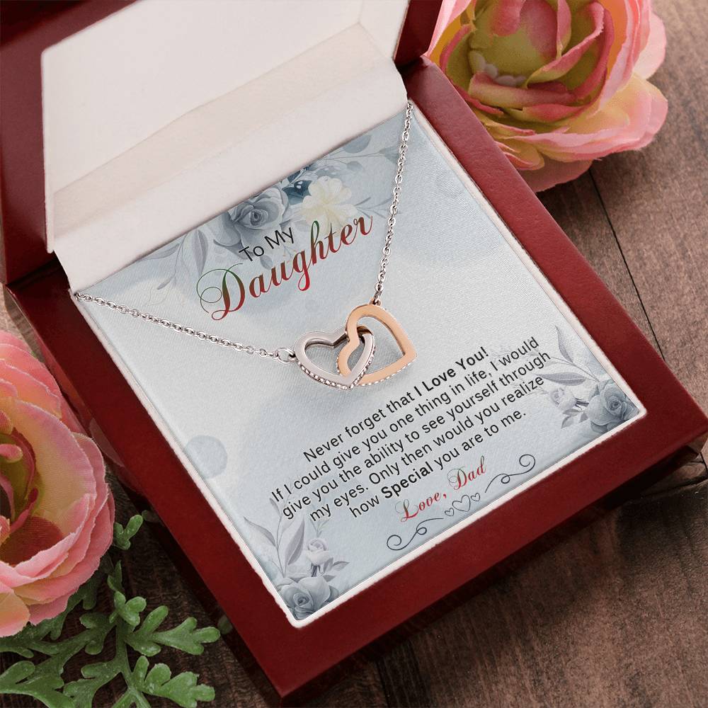A Meaningful Gift For Daughter From Dad Interlocking Hearts Necklace