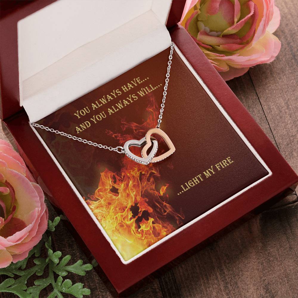 You Always Have And Always Will Interlocking Hearts Necklace