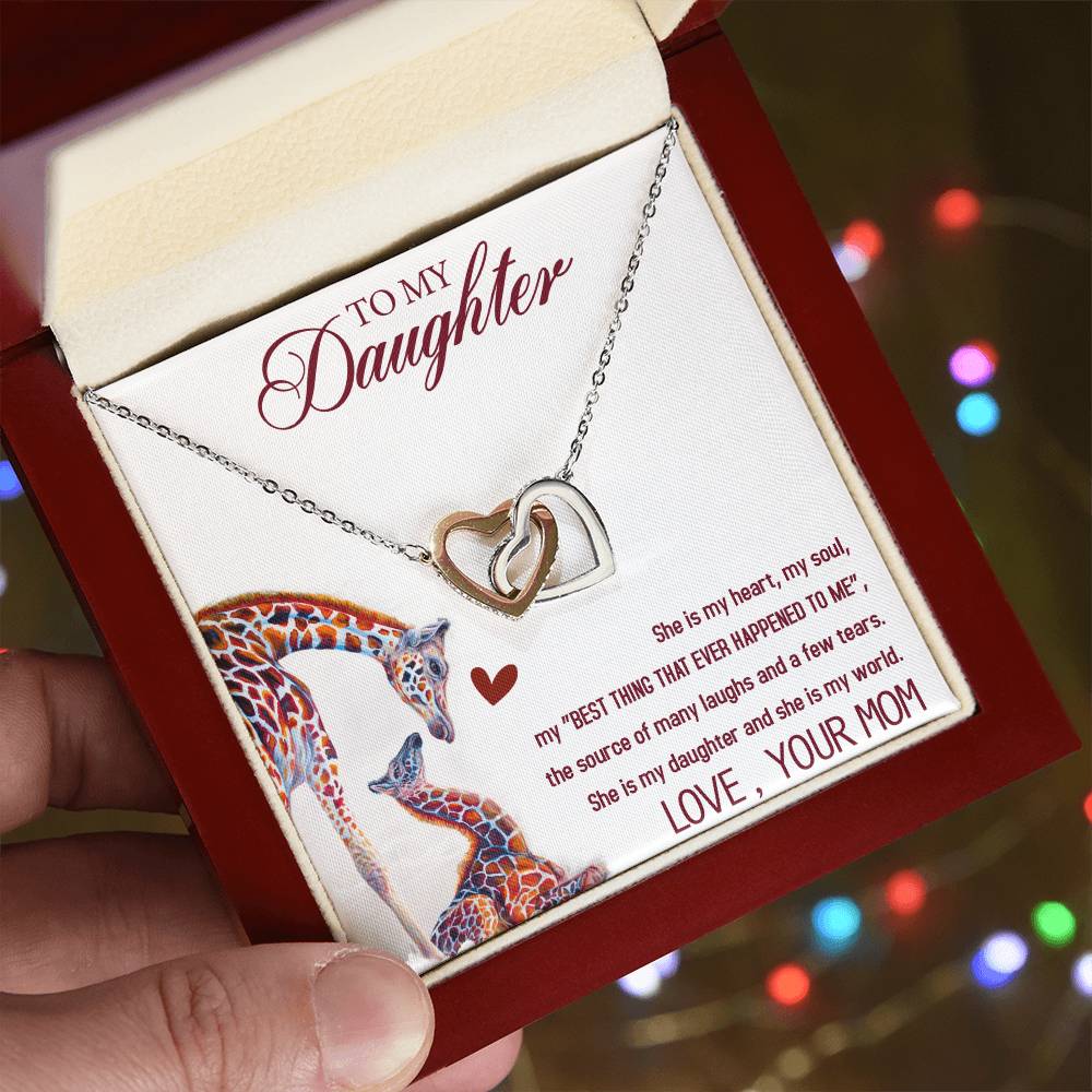 TOC058~1 Interlocking Hearts Necklace