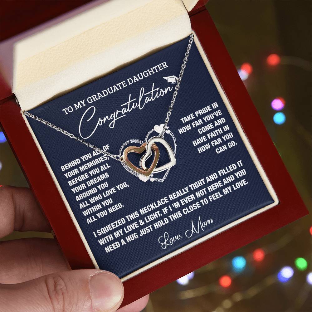 All Of Your Memories Interlocking Hearts Necklace