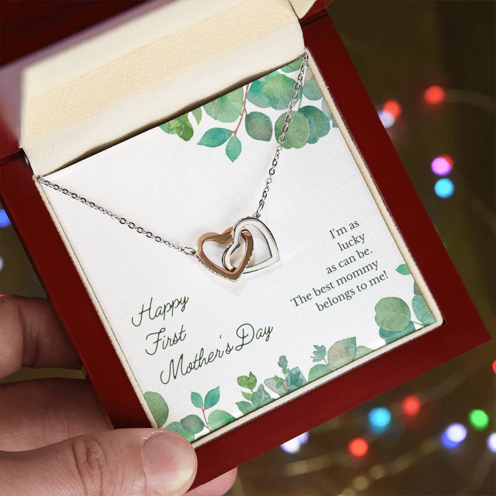 Mother'S Day Interlocking Hearts Necklace